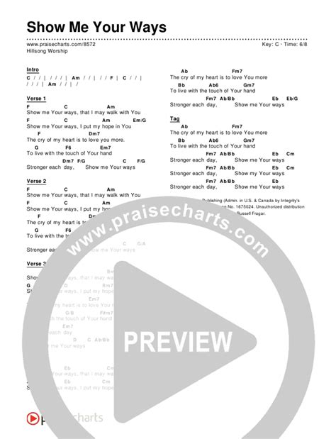 Show Me Your Ways Chords Pdf Hillsong Worship Praisecharts | SexiezPicz Web Porn