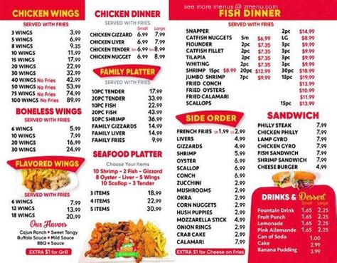 Online Menu Of Jax Fish Shrimp And Chicken Restaurant Jacksonville