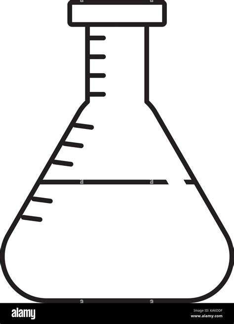 Matraz Erlenmeyer De L Nea Para El Dise O De Productos Qu Micos De