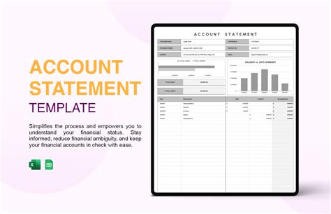 Statement of Account Template in Word, PDF, Google Docs - Download ...