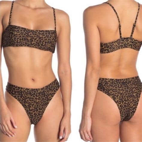 Kendall Kylie Swim Nwt Kendall Kylie Leopard Print Bikini Set Poshmark