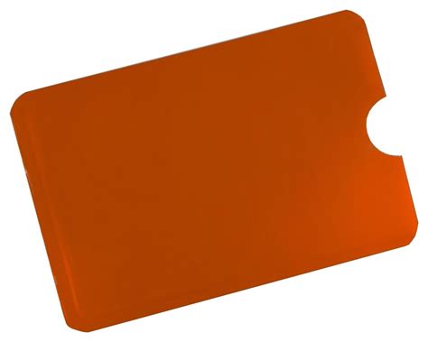 RFID Schutzhülle Orange Soft EC Kartenhülle Kredit Anti Skimming NFC