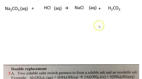 13 Predicting Products Double Replacement Continued 2 Youtube
