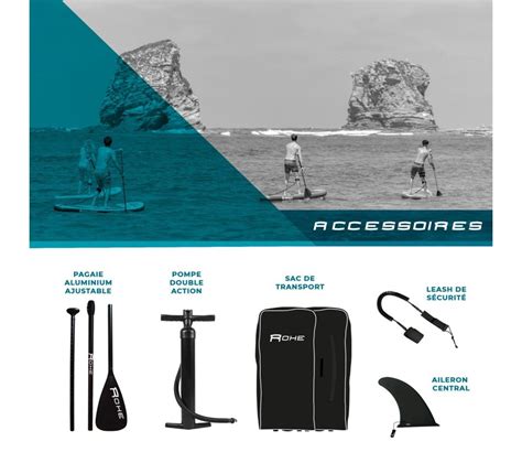 Stand Up Paddle Gonflable Pacific Bleu X X Cm Jeux