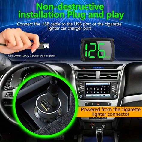 Velocímetro digital con pantalla del coche de 3 pulgadas HUD con