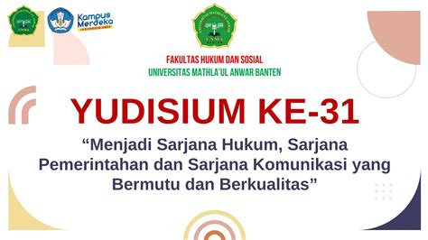 YUDISIUM FHS KE 31 UNMA BANTEN YouTube