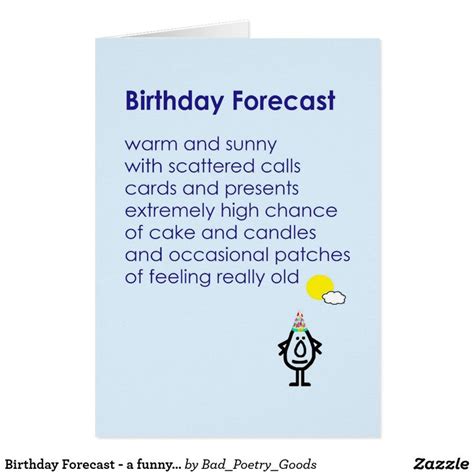 Funny Birthday Poems - Birthday