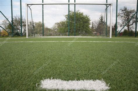 Penalty area on the soccer court — Stock Photo © tarczas #5717692