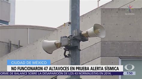 Cdmx Registra Fallas En 47 Altavoces De La Alerta Sísmica Noticieros Televisa