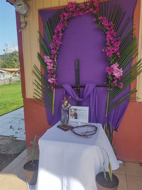 Viacrucis Guirnalda De Hojas Coronas De Flores De Pascua