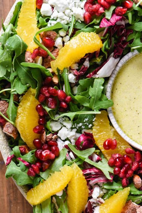 Christmas Salad Recipe With Pomegranate And Oranges Foxes Love Lemons