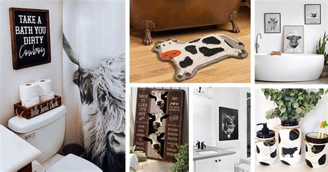 27 Of The Wittiest Cow Bathroom Decor Ideas To Bring Whimsy Into Your Life Cow Bathroom Decor