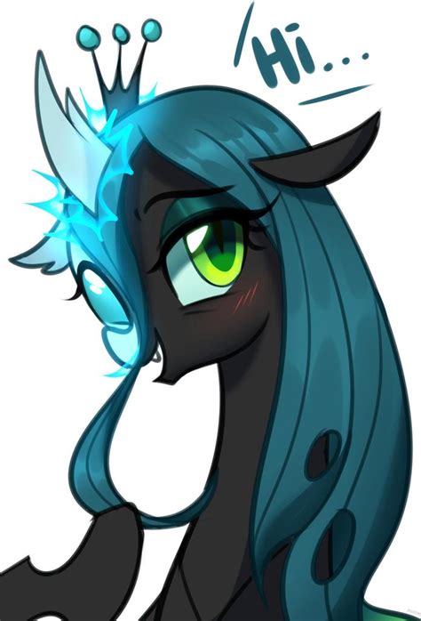 2085635 Safe Artistmaren Ocellus Queen Chrysalis Changedling