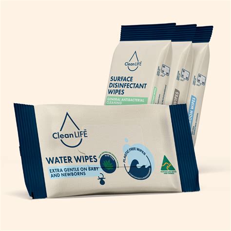 Cleanlife Australian Made Plastic Free Wet Wipes