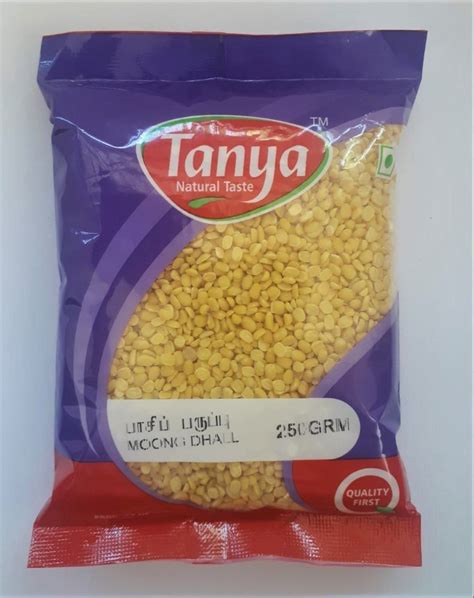 Tanya Yellow Naturals Moong Dal High In Protein Packaging Size 250