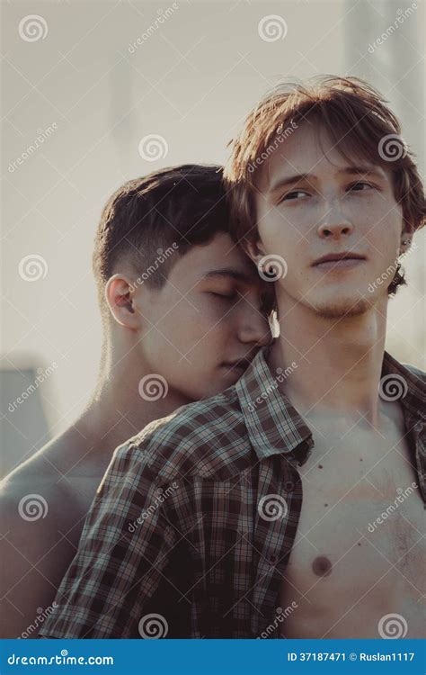 Loving Gay Couple Stock Image Image Of Boyfriend Friendship