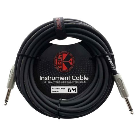 Cable Para Instrumento Kirlin Calibre Pvc Negro De Metros