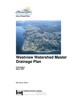 Fillable Online Powellriver Civicweb Westview Watershed Master Drainage