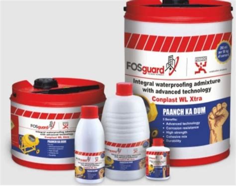 Fosroc Conplast Wl Xtra Integral Waterproofing Admixture 20 Ltr Liquid