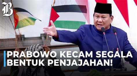 Janji Prabowo Dukung Kemerdekaan Palestina YouTube