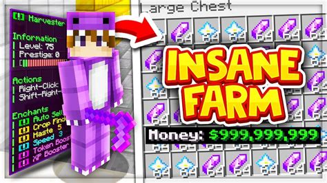 Insane Starter Farm On New Skyblock Map New Minecraft Skyblock