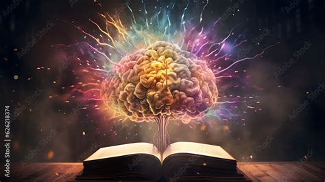 Explosive Mindscapes Concept Art Of Human Brain Bursting With