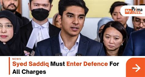 Syed Saddiq Must Enter Defence For All Charges