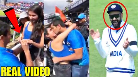 Virat Kohli Amazing Reaction When The Couple Hugged And Kissed After