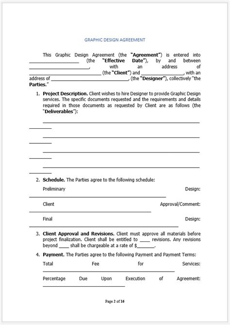 editable freelance graphic design contract template