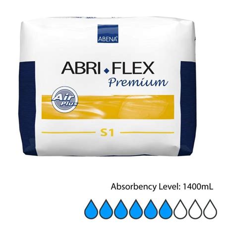 Abena Abri Flex Premium Adult Pull Up Diapers S1 60 90cm 1400ml