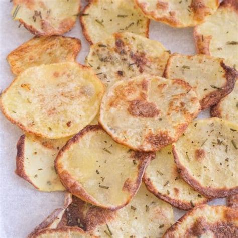 Homemade Italian Baked Potato Chips