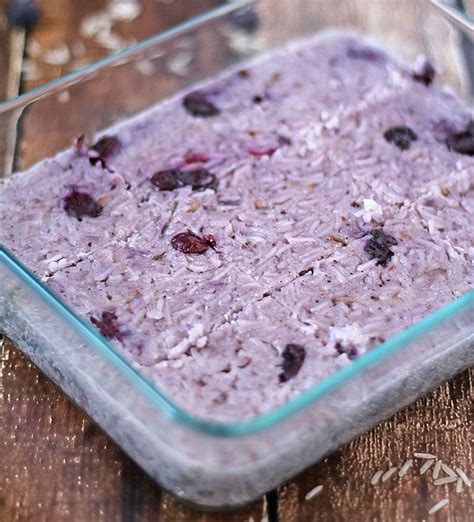 Blueberry Milk Rice "Kiribath"