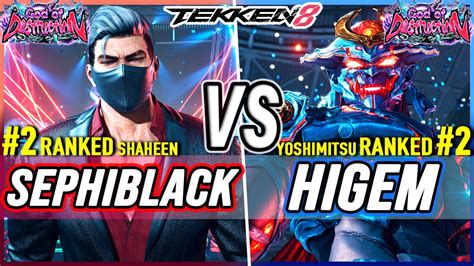 T Sephiblack Ranked Shaheen Vs Higem Ranked Yoshimitsu