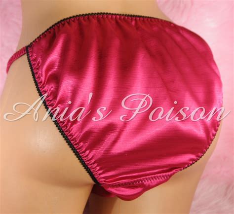Sissy Mens Mirror Shine Satin String Bikini Panties Very Rare Etsy