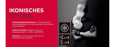 Rowenta x Karl Lagerfeld CV581L Studio Dry Haartrockner ...