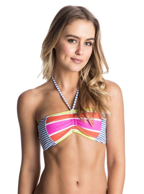 Sail Away Bandeau Bikini Top Arjx Bikini Tops Bikinis Womens