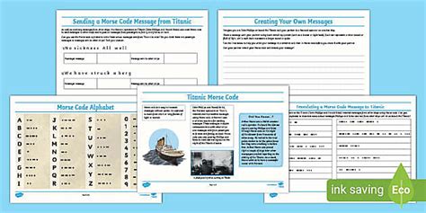 Ks Titanic Morse Code Teacher Made Twinkl