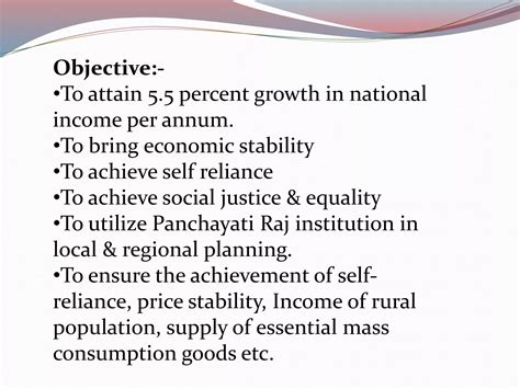 4th Five Year Plan Of India PPT