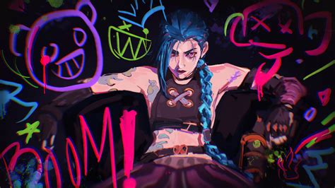 Jinx Arcane 4K #4821e Wallpaper PC Desktop