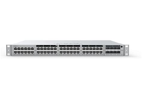 Cisco Meraki MS390 High-Performance Access Switch (48-Port 1G Data + 4x 1G SFP Uplinks) with 3-Year 24x7 Enterprise Support [STD-AC] (MS390-48T-4G-3YR-STD-AC)
