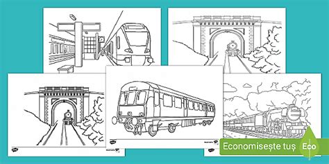 Trenul Desene De Colorat Creat De Profesori Twinkl