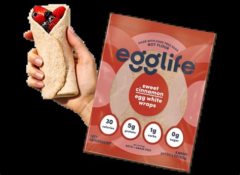 Egglife Wraps Made With Egg Whites Not Flour