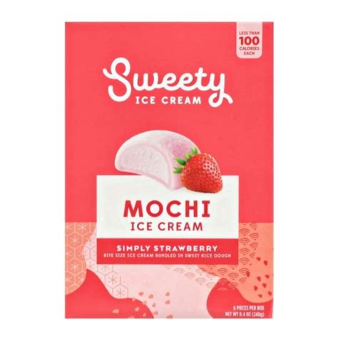 Sweety Ice Cream Strawberry Mochi Pieces 8 4 Oz 6 Count Walmart