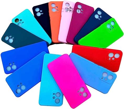 Capa Capinha De Silicone Colorida Para Xiaomi Redmi Note 12 5G Azul