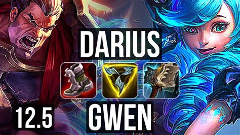 Darius Vs Gwen Top 10 Solo Kills Quadra 1 3m Mastery 600 Games