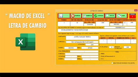 Plantilla De Letras De Cambio Archivo Excel Hot Sex Picture