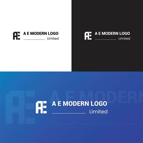 A E Modern logo design 27966054 Vector Art at Vecteezy