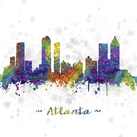 Atlanta Skyline Drawing at PaintingValley.com | Explore collection of ...