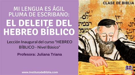 Instituto de Biblia Clase introductoria al Hebreo Bíblico