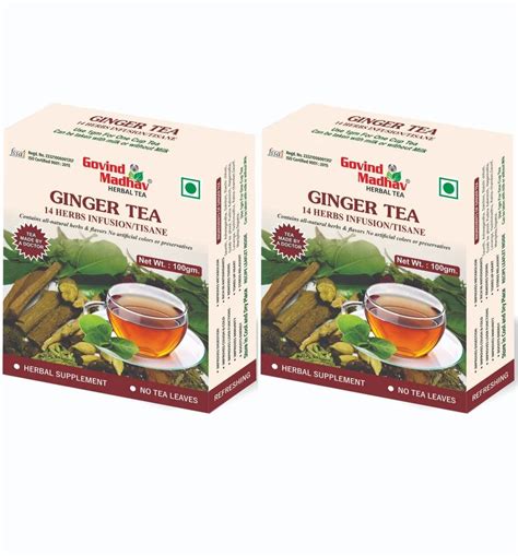 Govind Madhav Ginger Tea Gm X Powder Packaging Size Gm At